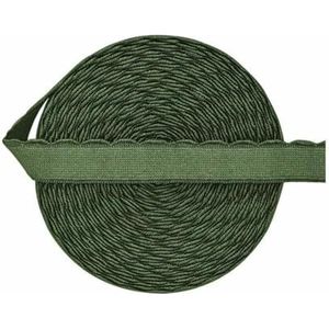 BH-band elastiek 3/8"" 1/2"" 5/8"" 10mm 13.0mm 15mm Pluche schouderband Ondergoed Lingerie Naaiwerk Trim 2 5 10 Yard-Militair Groen-10mm-10 Yards