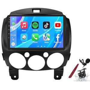 Android 14 Autoradio Stereo voor M-azda 2 (2007-2014) 9 ""Touchscreen Multimedia Speler met Draadloze Carplay GPS Navigatie FM RDS Bluetooth 5G-WiFi SWC DSP,M120s