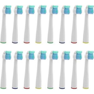 Vervangende Borstelkoppen Compatibel met Sensiflex Elektrische Tandenborstels, verpakking van 16
