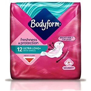 Bodyform Ultra Handdoeken Lange Vleugels, 12 Handdoeken