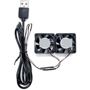 2 in 1 3010 30mm 3cm ventilator 5V warmteafvoer CHA3005CS Mini slanke settopbox USB dempen dubbele(USB Plug)