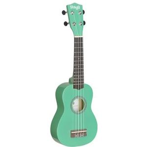 Stagg Gras Design Ukulele met tas