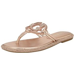 GUESS Saima platte sandaal voor dames, Lichtroze kristal 680, 9 UK