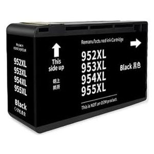 952XL 953XL 954XL 955XL compatibele inktcartridge for H-*P OfficeJet Pro 7740 8710 8715 8720 8730 8740 8210 8216 8725 printers(黑色)