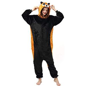 Katara - 1744 - Onesie - Rode Panda - Uniseks - Pyjamakwaliteit voor Volwassenen en Tieners