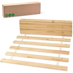 Rolframe - PREMIUM (20 latten) 80x200 cm rollende lattenbodem houten lattenrol dennenhout volwassenen- en kinderbed niet verstelbaar