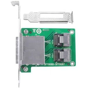 Zdprkqzvz Dubbele Poort Kleine Adapter 6Gbps Gegevensoverdracht Adapter SFF8088 Naar SFF8087 Converer Met Groefsteun