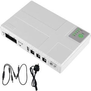 10400 mAh Mini Draagbare UPS 5V, 9V, 12V Uninterruptible Power Supply Multipurpose Mini UPS Batterij Backup for Wifi IP Cam(10400 mAh-UK-2A)