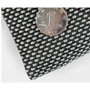 Tijdloos geluid: bescherm je gitaar met luidspreker linnen stof rooster doek en grof antiek gaas gaas - retro en stofdichte innovatie! (zwart grijs (75 x 50 cm))