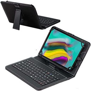 Navitech Zwart Toetsenbord Hoesje Compatibel met Samsung Galaxy Tab S3 SM-T825 9.7 Inch Tablet