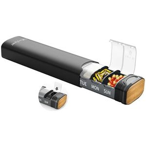 Serfeymi - Reispillendoosje - Metalen Pillendoos - 7 Dagen - Aluminium Medicijnorganizer