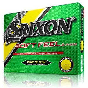 Srixon Soft Feel Golfballen, Geel, Een Dozijn (2016-versie)