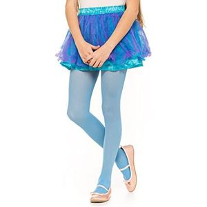 OVISSA Ultrazachte kinder- en meisjespanty voor elke activiteit, sterke panty voor meisjes, school, dans, ballet, theater, kinderen, microvezel, effen panty, 50 denier, Blauw, 7-8 jaar