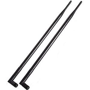 1ft 2X 10dBi WiFi Bluetooth Antenne Dual Band Omni Directionele Antenne met RP-SMA Mannelijke Connector Compact met Draadloze Wi-Fi Router Netwerk Apparaten PC Camera