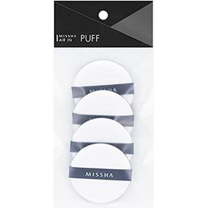 DEAD SKIN Air Cushion Puff 4 stuks make-up sponzen voor foundation blending spons voor vloeistof, crème, foundation en poeder | Ronde poederdonsje Koreaanse make-up tool