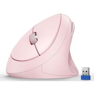 TECKNET Ergonomische muis, draadloos, 4800 dpi, verticale muis, 99% geluidsreductie, 6 toetsen, 2,4 G computer draadloze muis, stille draadloze muis voor laptop, pc, Chromebook, Mac