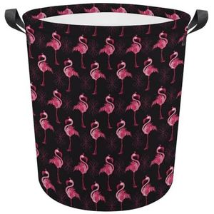 Pink Flamingo's wasmand, opvouwbare waszak, grote opbergmanden met duurzaam handvat