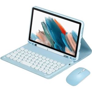 Toetsenbordhoes voor Samsung Galaxy Tab S11 Ultra 14,6"" 2025 (SM-X930/X936B), Magnetisch Afneembaar Draadloos Toetsenbord Met en Bluetooth-muis,Blauw