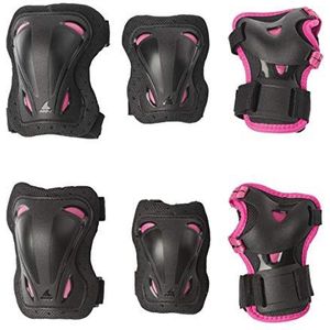 Rollerblade Unisex - Skate Gear 3 beschermer voor volwassenen, zwart/roze, XS