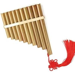 panfluiten 10 Pijpen C Key Pan Fluit Pan Pipes Houtblaasinstrument Chinees Traditioneel Muziekinstrument Links Rechts (Color : Left-hand)