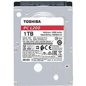 Toshiba L200 1TB interne harde schijf (6,4 cm (2,5 inch), SATA) zwart