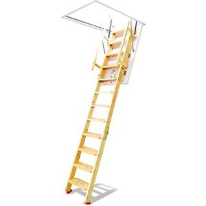 zolderladder Massief Houten Zolder Telescopische Ladder Thuis Indoor En Outdoor Telescopische Ladder Lifting Onzichtbare Vouwladder Stap Ladders Antislip