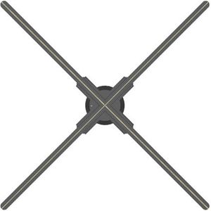 65/80/100Cm 3D Fan Wifi Led Hologram Projector Holografische Afbeelding Projector Fan Reclame Machine Borden reclame Licht Brede toepassing (Size : Type 80)