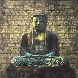 1art1 Boeddhisme Poster Buddha In Meditation Kunstdruk Reproductie 100x100 cm