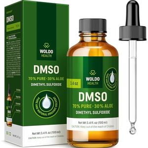 WoldoHealth DMSO 70% & Aloe Arborescens 30% - 100 ml bruine glazen fles met pipet