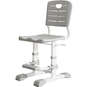 Kinderleercomputerstoel, Verstelbare Hoogte En Diepte Kinderbureaustoel, Ergonomische Kinderwerkstoel, Geschikt For Jongens En Meisjes (Color : Gray)