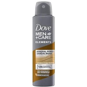 DOVE Men + Care deospray - mineraal poeder & sandelhout - 6 stuks (6 x 150 ml)