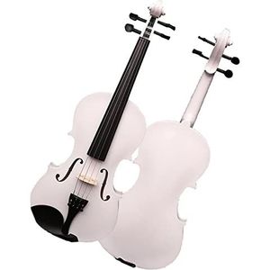 Viool Beginner Witte Viool Beginner Student Viool Instrument Handgetekende Lijn Kinderen Snaarinstrument Set Professionele Viool (Color : 3/4)