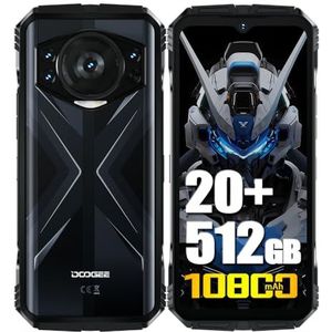 DOOGEE S118 4G Rugged Smartphone, 10800 mAh accu, Helio G99 20 GB + 512 GB, 6,58 inch FHD+, 50 MP Triple AI-camera (8 MP nachtzicht) + 32 MP, waterdichte mobiele telefoon, NFC