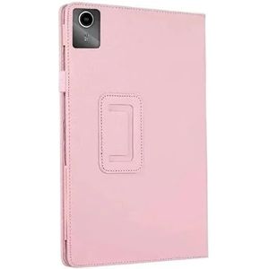 Opvouwbare Tablet Stand Case Geschikt for Lenovo Xiaoxin Pad 2024 TB-331FC 11 inch PU Leer Slanke Shell Tablet Case(Pink)