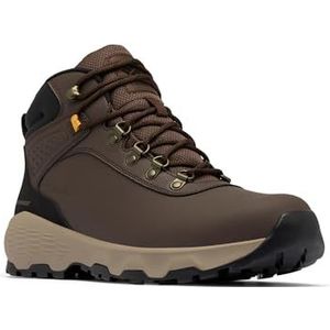 Columbia Newton Wander lederen halfhoge trekking- en wandellaarzen voor heren, Cordovan rauwe honing, 47 EU