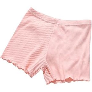Ijszijde broeken, katoenen broeken, naadloze damesbroeken, kant for veiligheidsbroeken, zomer dames for veiligheidsbroeken (Color : Pink, Size : XL)