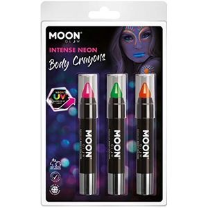 Moon Glow Intense Neon UV Body Crayons,