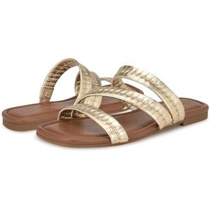 NINE WEST Quinlea sandaal voor dames, Goud 710, 42 EU