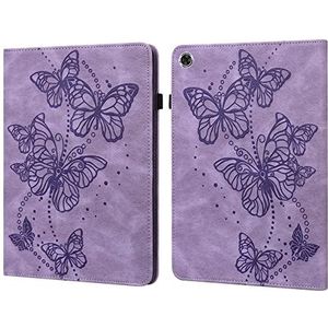 Tablet PC-hoes Compatibel met Lenovo M10 Plus/M10 FHD Plus 10,3 inch TB-X606F/TB-606X Slanke opvouwbare standaard Folio-tablethoes, verstelbare bevestigingsriem Kaartsleuf Schokbestendige tablethoes B