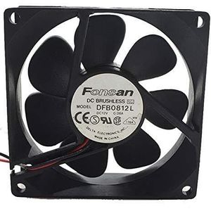 LMNCBVYA -Wire Power Supply Fan for PC Ultra-Quiet 80mm DC 12V Computer Chassis Fan - DFB0812L 0.08A 2