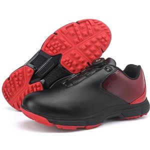 PENXZT Heren golfschoenen Draaiknop Waterdichte spikeloze golfsneakers Antislip Lichtgewicht Ademend,D,39 EU