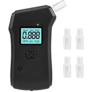 Draagbare digitale alcoholtester Professionele alcoholdetector Blaastest Politie alcoholmeter LCD-scherm Rijtest onder invloed(Style 1)
