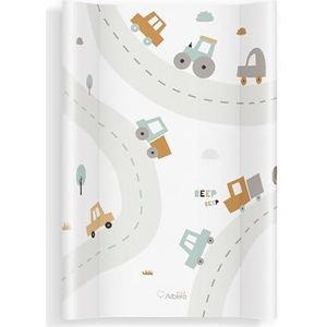 Hard aankleedkussen voor babybed, 47 x 70 cm, met veiligheidspoten, aankleedmat, afwasbaar, waterdicht, luiertafel, accessoires, auto's, babyhangmat