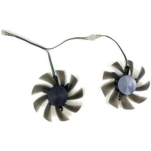 2 stuks 85 mm 4-pins koelventilatoren T129215SU RX580 8 GB GPU-ventilator voor JIESHUO videokaartventilatoren