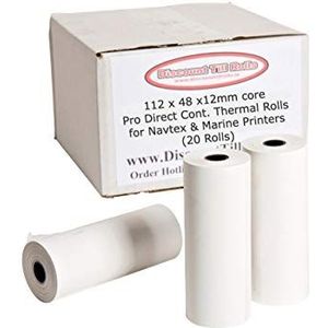 112x48mm NAVTEX & Marine Papier Rollen (20 Rollen),