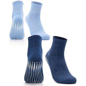 Occulto - Madeleine - Antislip Sokken - Marine Blauw - Pak van 2 Paar