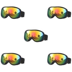 Siepificius 5 set Skibril Zon Bescherming Zonnebril Sneeuw Goggles voor Motorbike Schaatsen Type B
