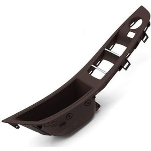 Binnendeur Handvat Auto Voor BMW 5 Serie F10 F11 520i 523i 525i Voor Links Beige Zwart Bruin Auto Interieur F10 Deurarmsteun Paneel Deurgreep Vervanging(Model B Moka)