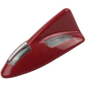 Audio- & videoantennes voor auto Auto haaienvinantenne Zonne-dak met anti-achteruitrijwaarschuwingslicht Accessoires - Geschikt voor alle auto's Auto-antenne(Red)