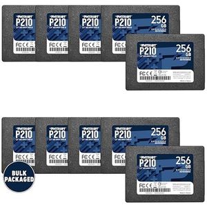 Patriot P210 SATA 3 256 GB SSD 2,5 inch interne SSD-Disk, Bulk, 10 pack – P210S256G2510B